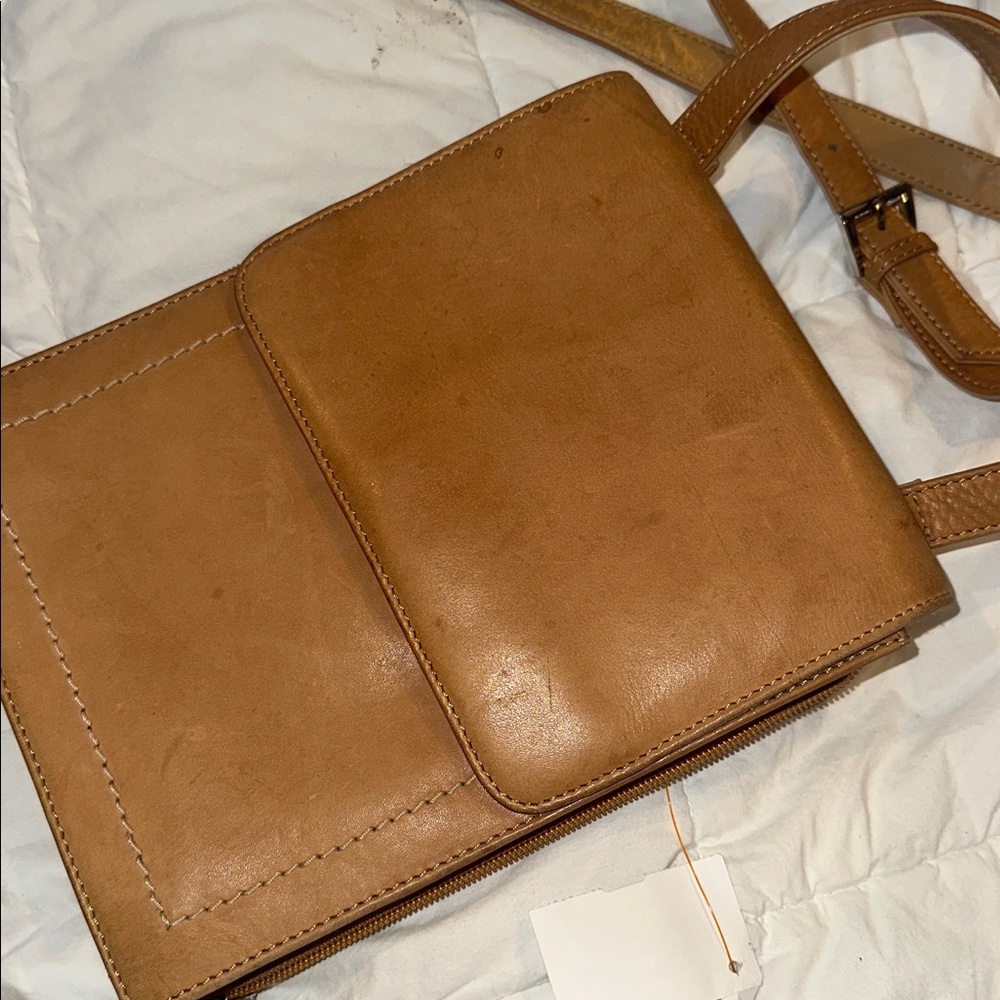 Tan Leather Men's/women Bag
